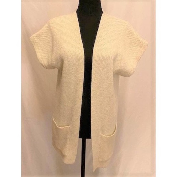 vintage '80s cream Baard & Beards sweater vest - Picture 1 of 5